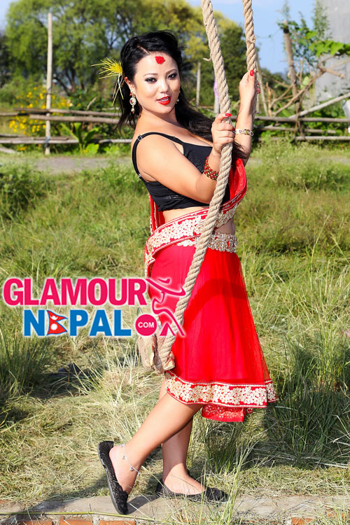 Singer Jyoti Magar Happy Dashain 12 Glamour Nepal