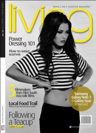 Mala Limbu on Living Magazine Cover