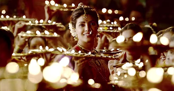 Priyanka Chopra - scren shot of the Bajirao Mastani trailer