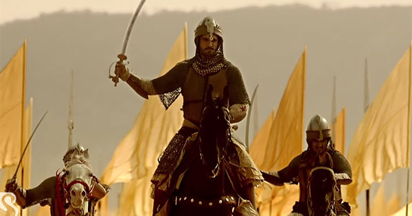 Ranveer Singh as Bajirao in Bajirao Mastani. scren shot of the trailer