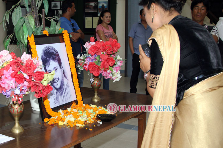 Shweta Khadka at Shree Krishna Shrestha first death Anniversary