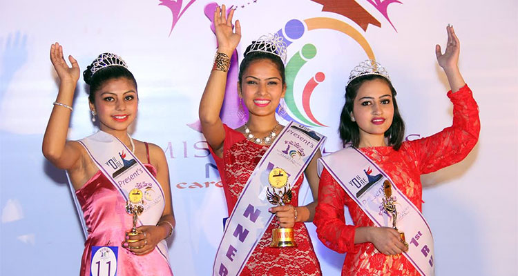 Nammu Malla crowned as Miss Colleges Nepal 2016