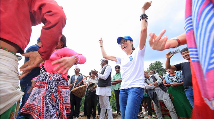 Hollywood actress Michelle Yeoh in Nepal 