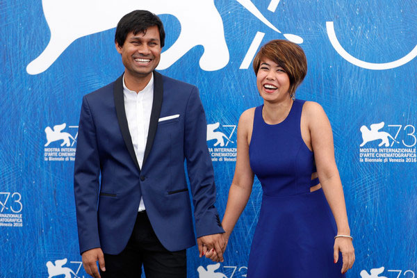 Actress Asha Magrati and director Deepak Rauniyar during the 73rd Venice Film Festival at on September 6, 2016 in Venice, Italy. Photo Source: zimbio.com : Andreas Rentz/Getty Images Europe