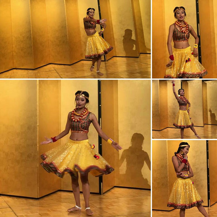 Barsha Lekhi Performing Nepali Dance in Japan
