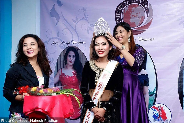 Former Miss Nepal Earth 2012 crowned Srijana Pun as Miss Teen Heritage International Nepal 2016 