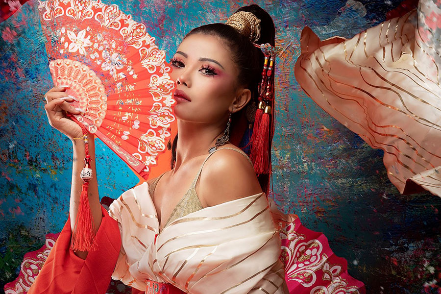Mala Limbu Featured in French Magazine Wearing Tenzin Tseten’s Designs