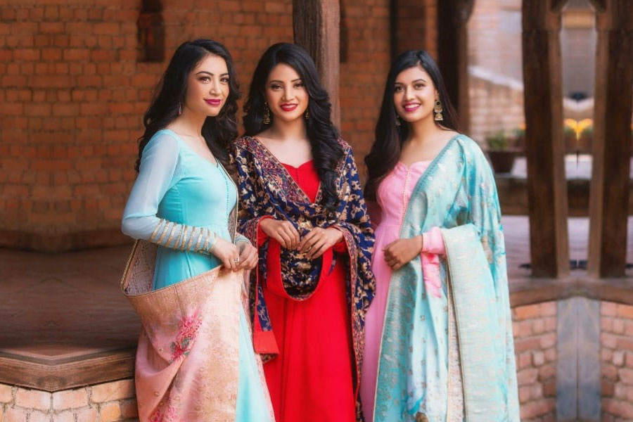 Miss Nepal Beauties Cladded on Muku Designs