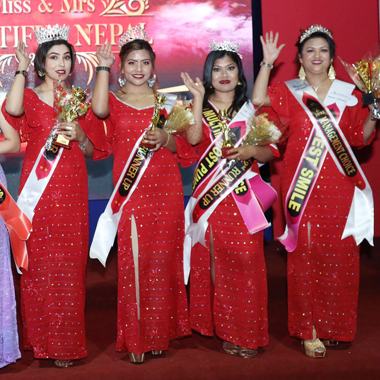 mrs beautiful nepal 2022 winners image