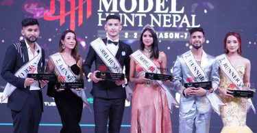 Bibek and Monica scores victory at Model Hunt Nepal season 7