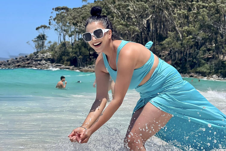 Gorgeous Deepika Flaunts Her Beauty in Hyams Beach, Australia