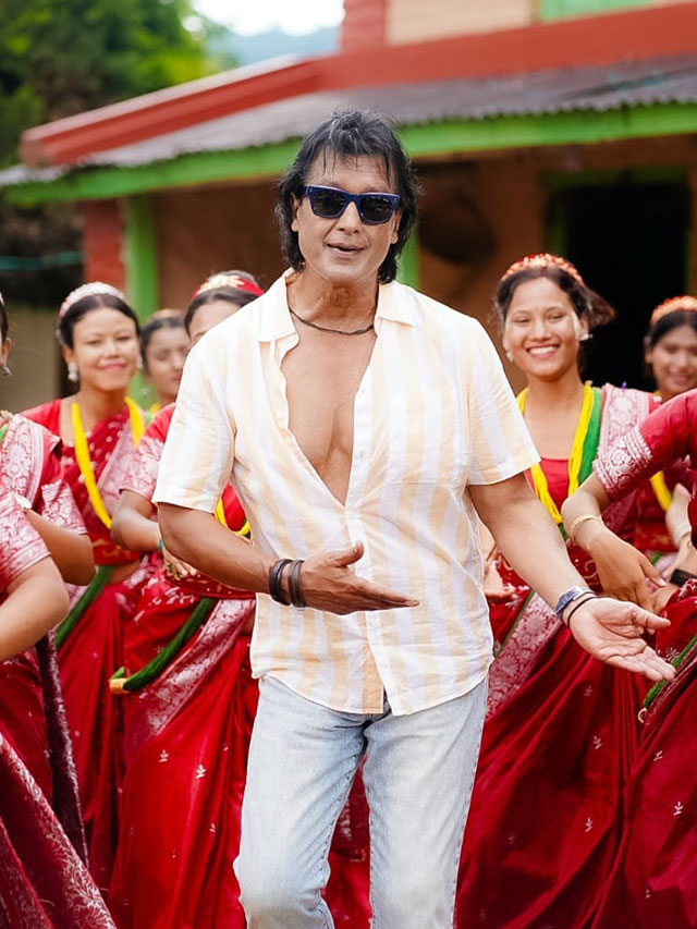 Superstar Rajesh Hamal Spotted Dancing in Teej Song Shoot!
