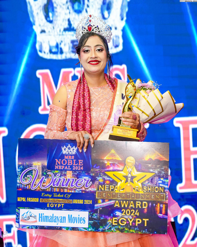 Mrs Noble Nepal 2024 winner