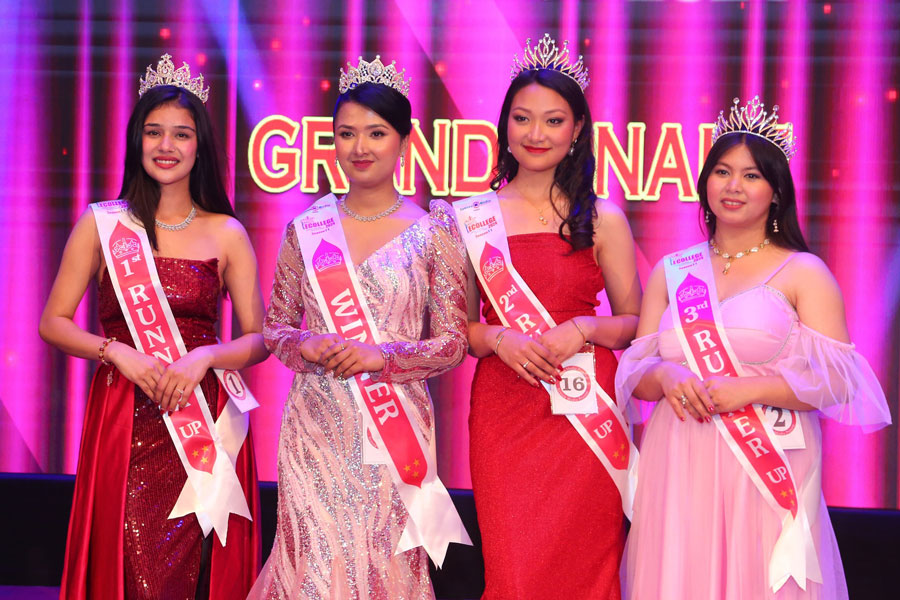 Aarju Poudel crowned as Miss Ecollege 2024