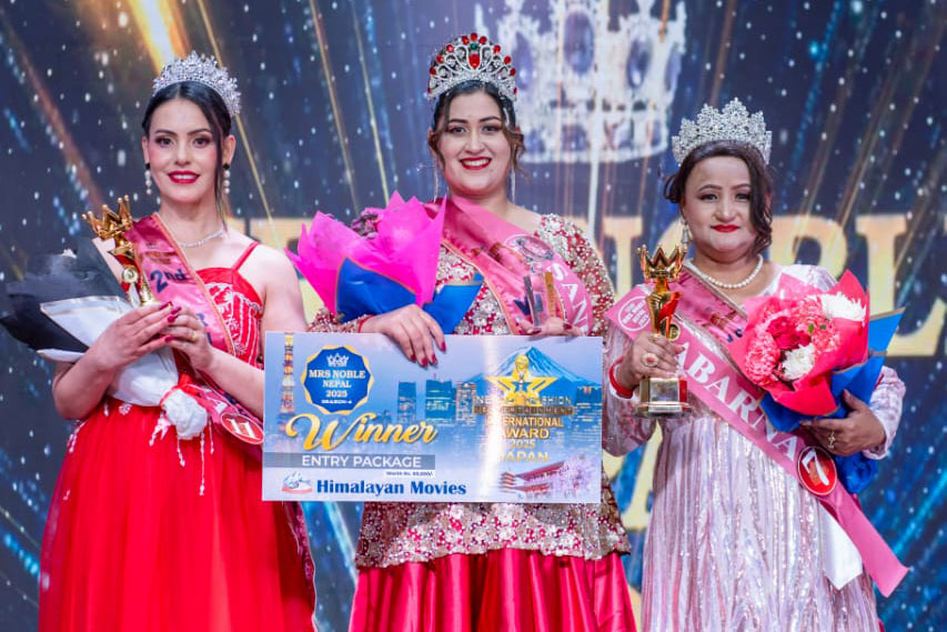 Sandhya Lamichhane Crowned Mrs. Nobel Nepal 2025