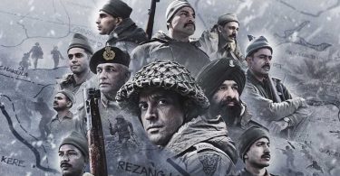 Poster of Bollywood war drama 120 Bahadur showcasing Rezang La battle