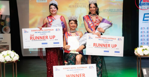 Mrs Nepal Australia 2025 winners group image