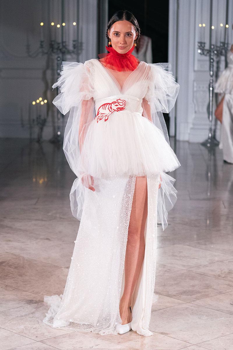 Intricate embroidery and cultural motifs shine in Sanyukta Shrestha’s latest showcase