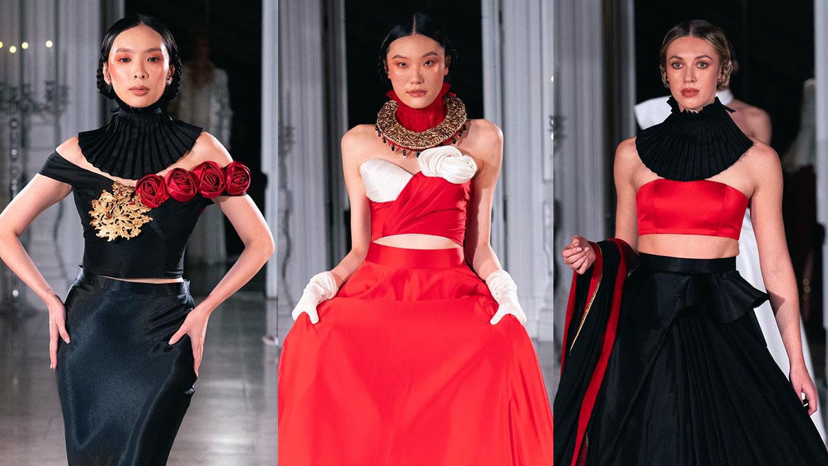 Sanyukta Shrestha SS26 “The Newars 1901” runway look at London Fashion Week 2026