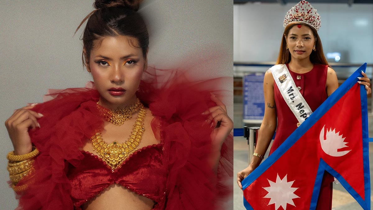 Sweta Bajracharya Nepal Mrs Vogue 2025 Runner-Up heading to Dubai for Mrs Tourism Beauty Pageant.