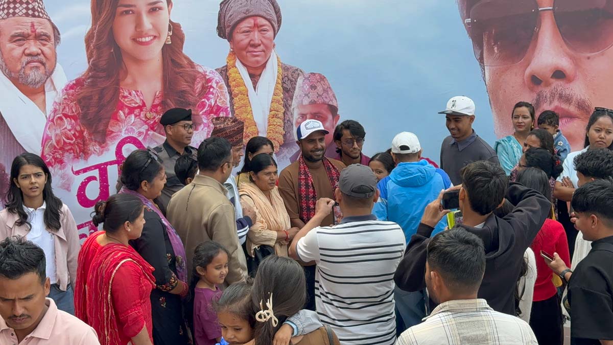 Barishta Balaram film team interacts with audiences in western Nepal