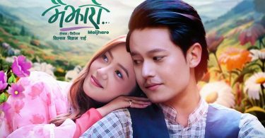 Dhiraj Magar and Miruna Magar in the romantic song Timi Lai Ke Thaha Sanu from Maijharo.