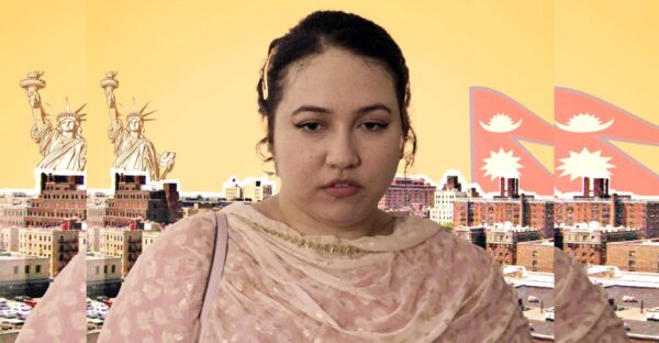 Scene from the Nepali web series Mankala set in New York.