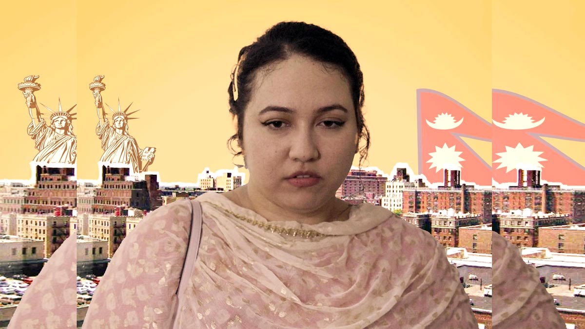 Scene from the Nepali web series Mankala set in New York.