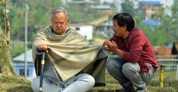 Neer Shah and Buddhi Tamang in a scene from the Nepali movie Paraan teaser.