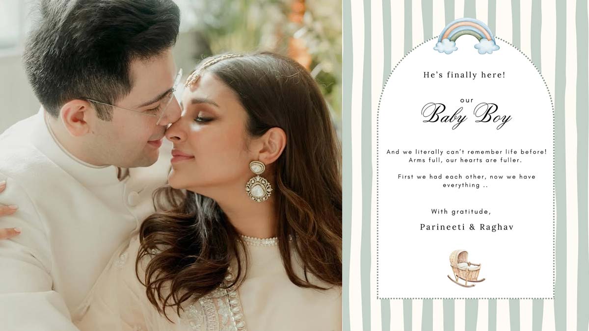 Bollywood actress Parineeti Chopra and her husband, politician Raghav Chadha, have become parents for the first time