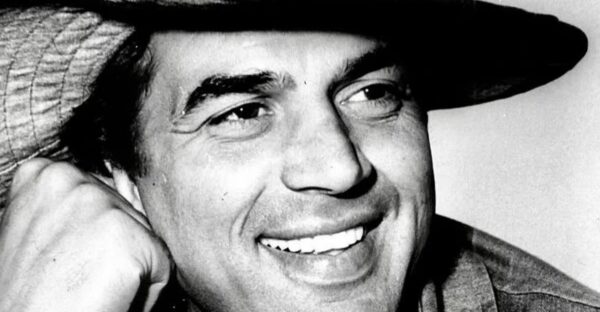 Black and white portrait of Bollywood legend Dharmendra, honoring his life and legacy after his passing at age 89.