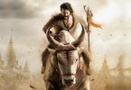 Mahesh Babu as Rudhra riding a white bull with a trishul in SS Rajamouli’s film Varanasi.