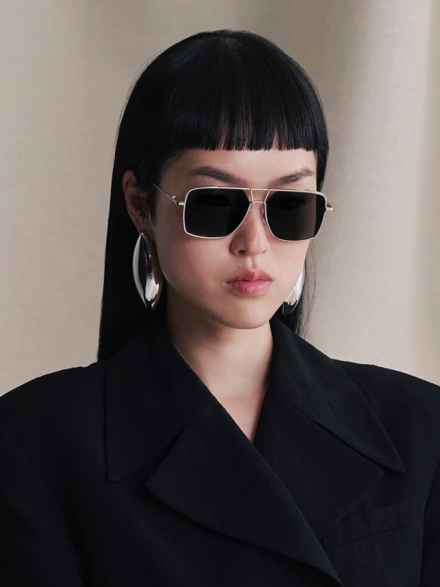 ZEELOOL x Prabal Gurung Debbie angular aviator eyewear