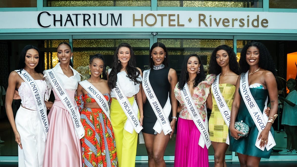 Miss Universe 2025 contestants in Bangkok