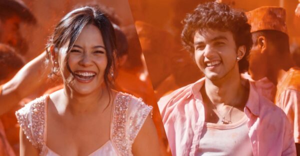 Abhishek Khadka and Aakriti Rajbhandari seen together in a screenshot from the song ‘Kata Chau Mero Phool’ from the Nepali film Kumari.