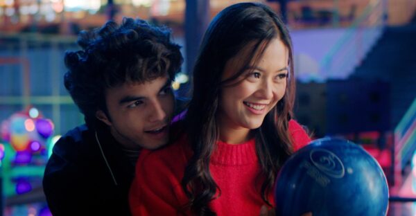 omantic scene of Akriti Rajbhandari and Abishek Khadka from the Nepali film Kumari song Timi Bina.