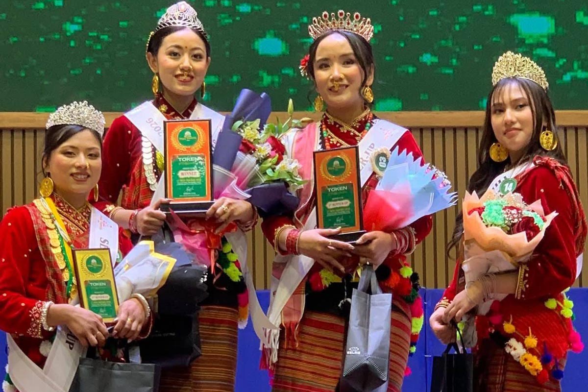 Samragyi Moktan Tamang wins Miss Tamang 2026, The cultural pageant celebrated Tamang heritage, confidence, empowerment, and emerging young leaders.