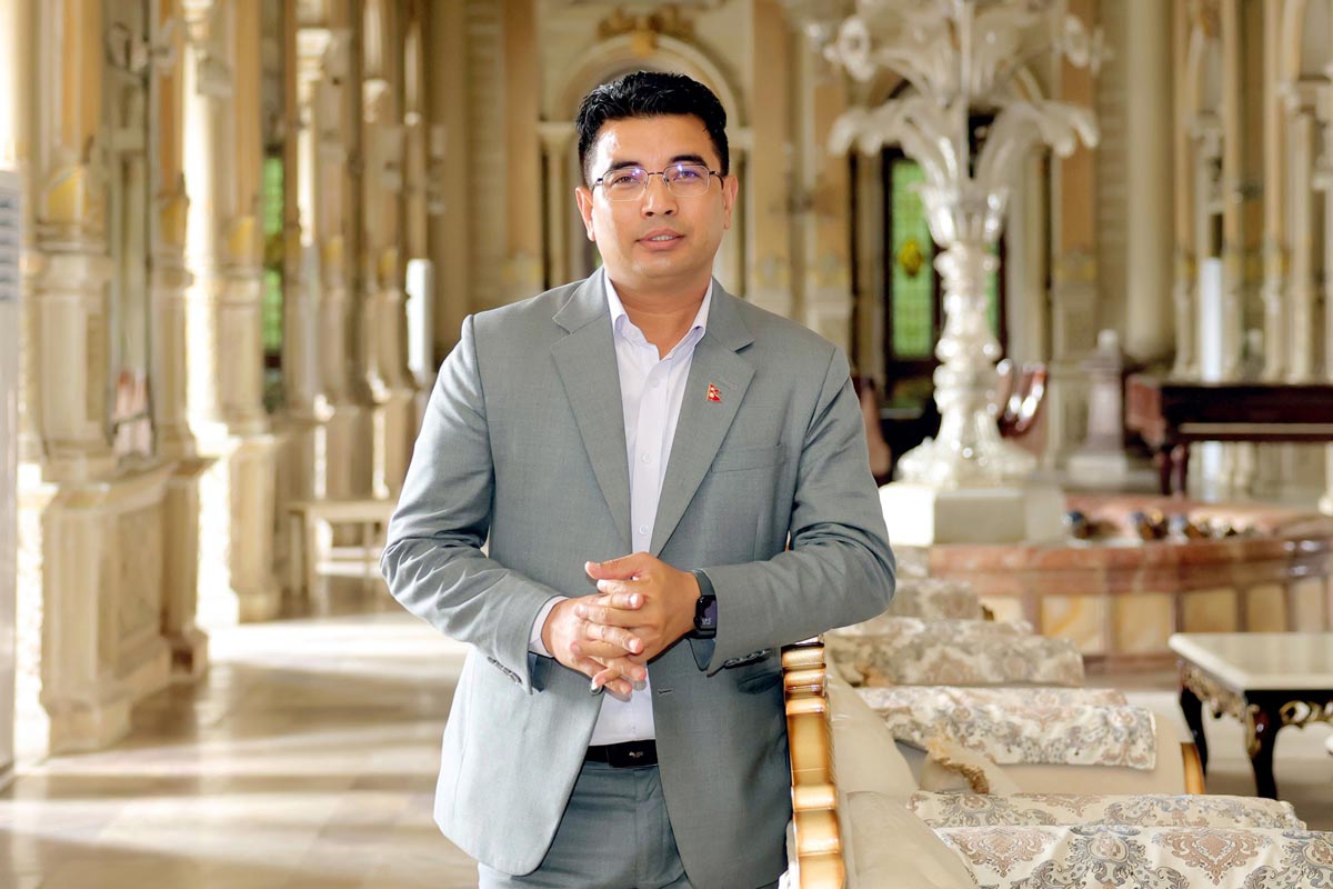 Pradeep Raj Onta portrait, senior Nepalese photojournalist and Adityadhwaj Joshi Memorial Award recipient.