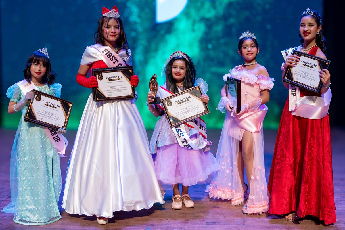 Miss Nepal Junior 2026 winners group photo