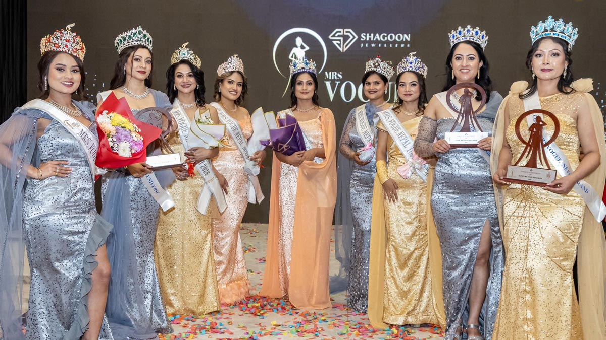 Mrs Vogue Nepal Season 3 winners Group Photo