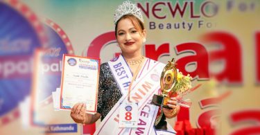 Chadani Shrestha the winner of Beautician Talent Nepal 2026 in stage