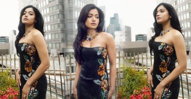 Indian Actress Rashmika Mandanna Stuns in Tokyo Wearing Prabal Gurung Couture