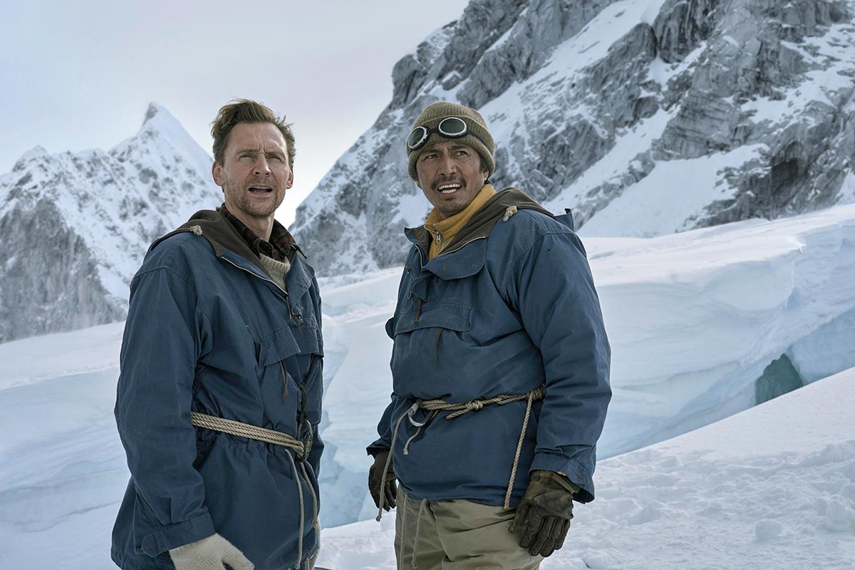 Apple&rsquo;s &ldquo;Tenzing&rdquo; first look is out. Genden Phuntsok stars as Tenzing Norgay, with Tom Hiddleston as Edmund Hillary.
