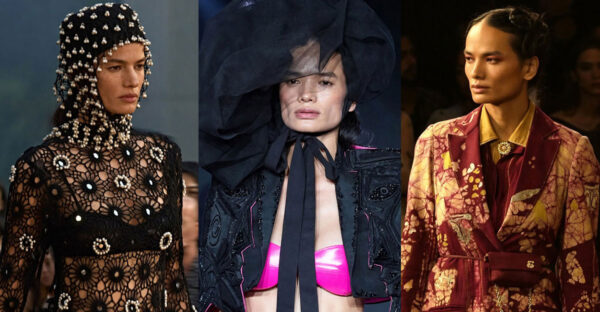 Collage of Nepali model Anjali Lama’s runway appearances at Lakmé Fashion Week x FDCI 2026.