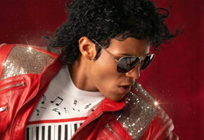 Jaafar Jackson portraying Michael Jackson in the biographical film Michael.